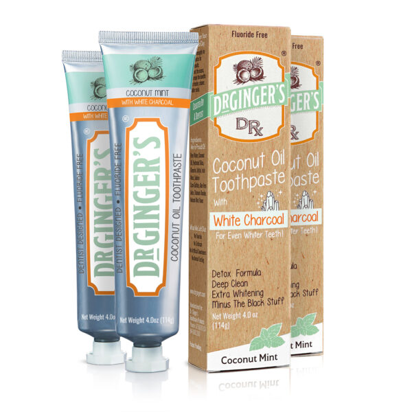 Dr. Ginger's White Charcoal Toothpaste - 2 Pack