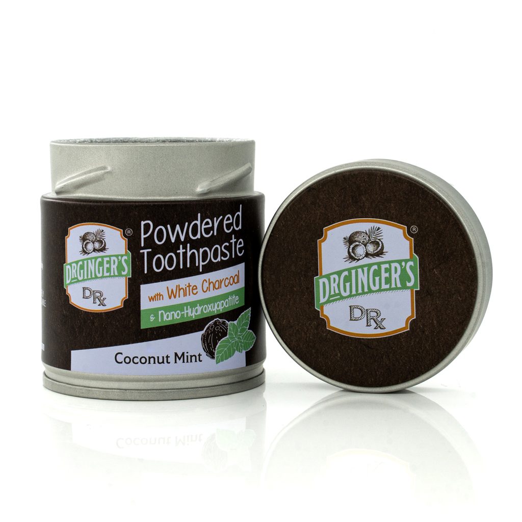 Toothpaste From Powder Powdered Toothpaste with White Charcoal | Dr. Ginger’s
