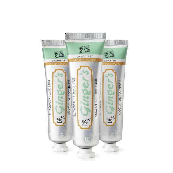 White Charcoal Toothpaste - Travel Size (3 Pack)